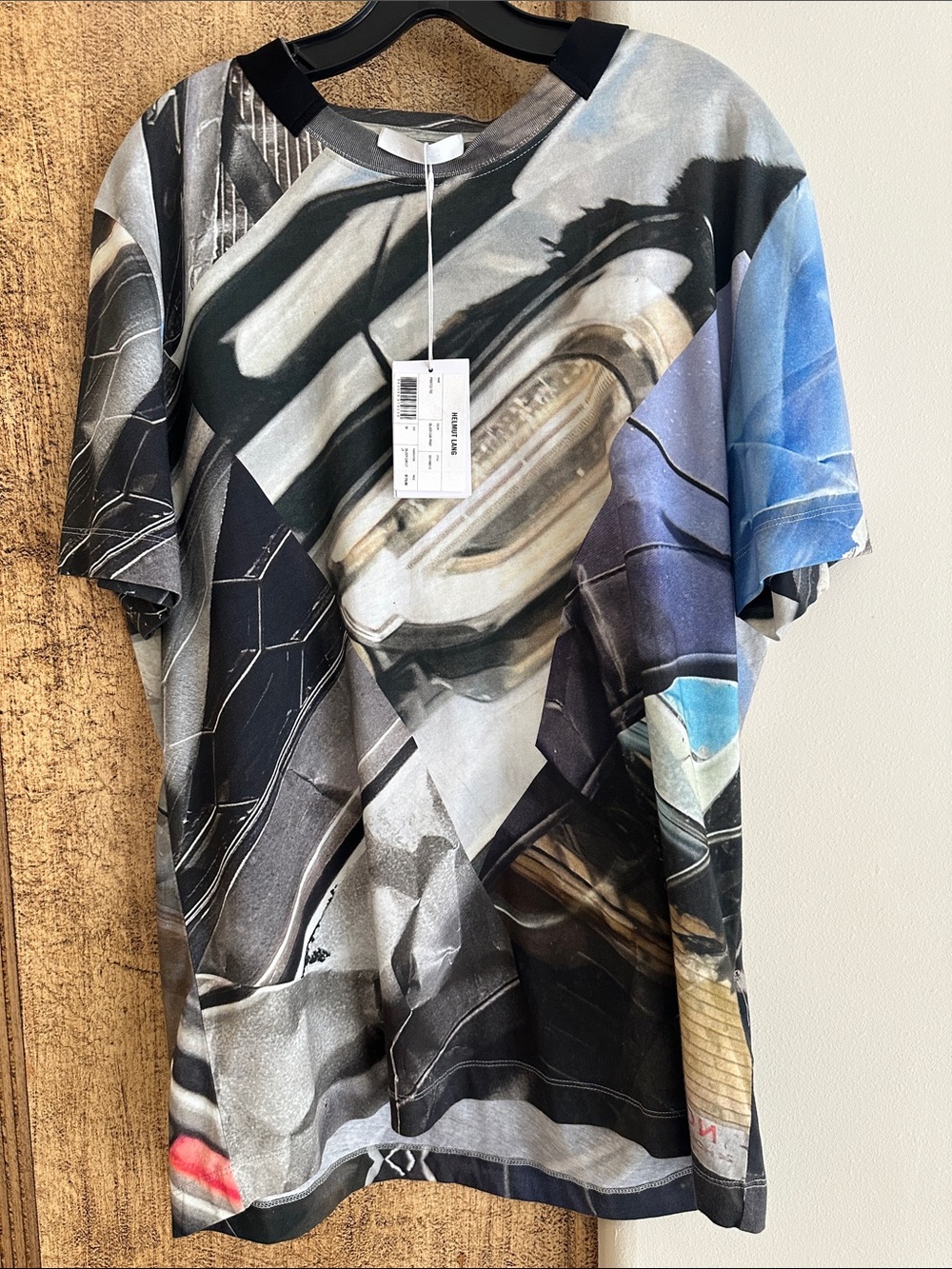 New with Tags HELMUT LANG Woman’s Medium Multicolor Printed T-shirt